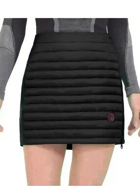 Little Donkey Andy Black Quilted Puffer Sport Puffer Mini Skirt; Size XS